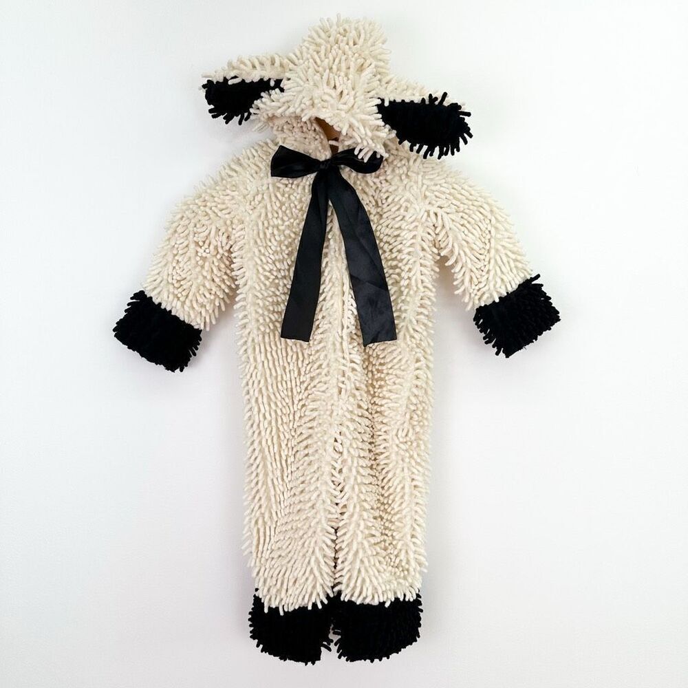 Princess Paradise Woolly Lamb Cream and Black Step in Textured Costume